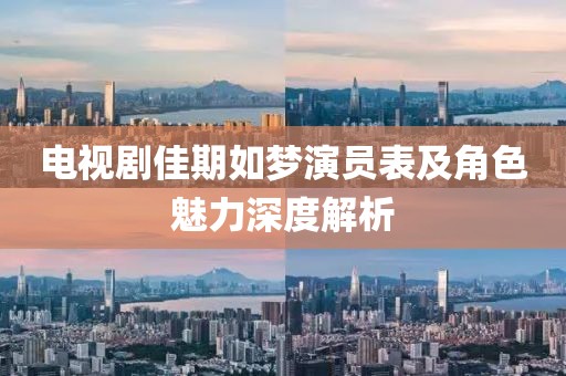 电视剧佳期如梦演员表及角色魅力深度解析