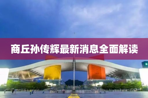 商丘孙传辉最新消息全面解读