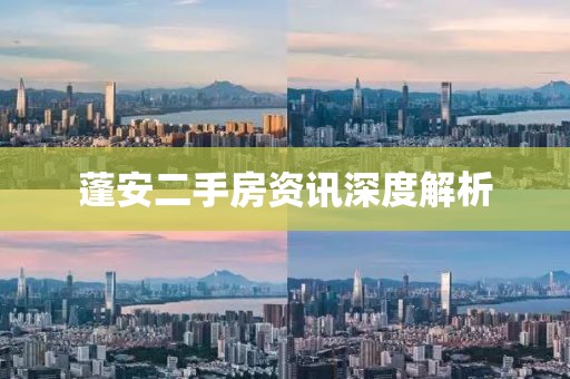 蓬安二手房资讯深度解析