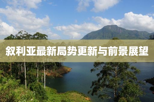 叙利亚最新局势更新与前景展望