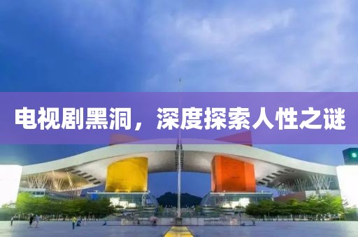 电视剧黑洞，深度探索人性之谜