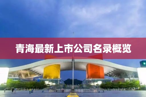 青海最新上市公司名录概览