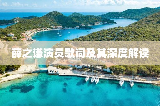 薛之谦演员歌词及其深度解读