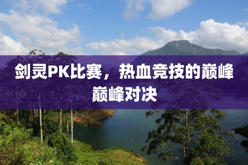 剑灵PK比赛，热血竞技的巅峰巅峰对决