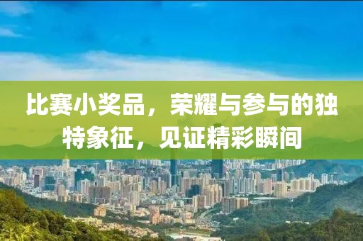 比赛小奖品，荣耀与参与的独特象征，见证精彩瞬间