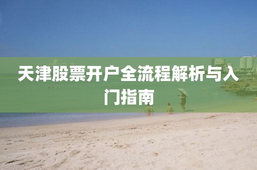 天津股票开户全流程解析与入门指南