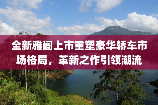 全新雅阁上市重塑豪华轿车市场格局，革新之作引领潮流