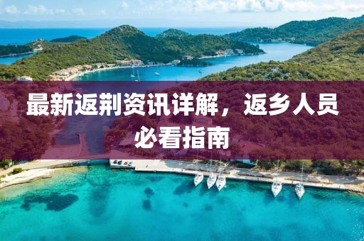 最新返荆资讯详解，返乡人员必看指南