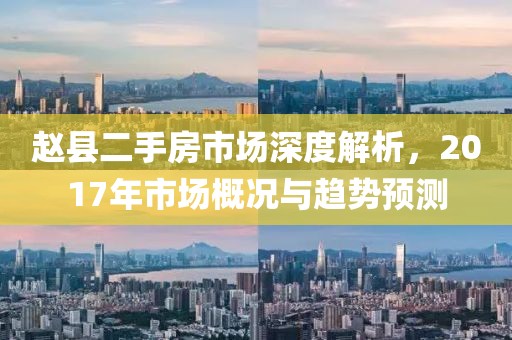 赵县二手房市场深度解析，2017年市场概况与趋势预测