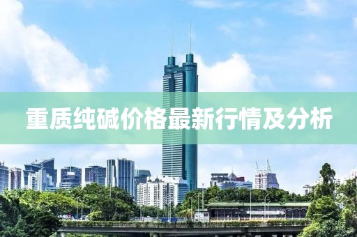 重质纯碱价格最新行情及分析