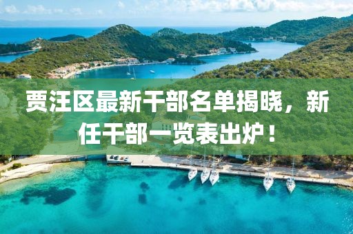 贾汪区最新干部名单揭晓，新任干部一览表出炉！