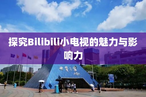 探究Bilibili小电视的魅力与影响力