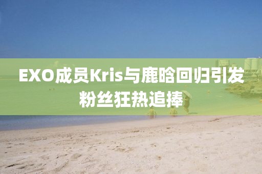 EXO成员Kris与鹿晗回归引发粉丝狂热追捧