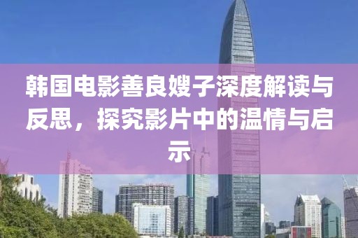 韩国电影善良嫂子深度解读与反思，探究影片中的温情与启示
