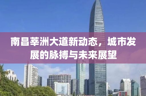 南昌莘洲大道新动态，城市发展的脉搏与未来展望