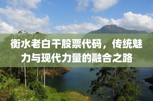 衡水老白干股票代码，传统魅力与现代力量的融合之路