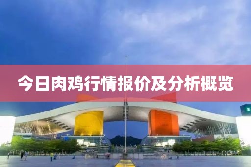 今日肉鸡行情报价及分析概览