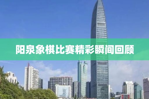 阳泉象棋比赛精彩瞬间回顾