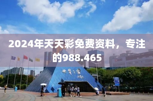 2024年天天彩免费资料，专注的988.465
