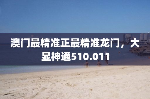 澳门最精准正最精准龙门，大显神通510.011