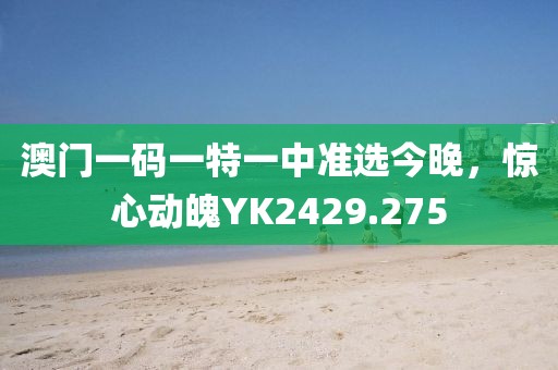 澳门一码一特一中准选今晚，惊心动魄YK2429.275