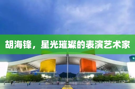 胡海锋，星光璀璨的表演艺术家