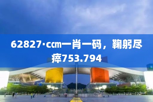 62827·c㎝一肖一码，鞠躬尽瘁753.794