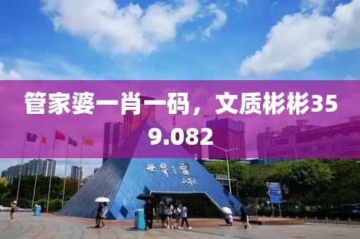 管家婆一肖一码，文质彬彬359.082