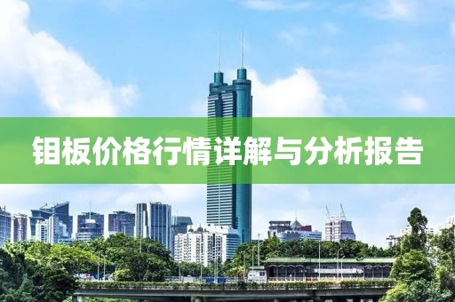 钼板价格行情详解与分析报告