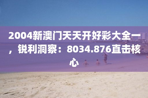 2004新澳门天天开好彩大全一，锐利洞察：8034.876直击核心