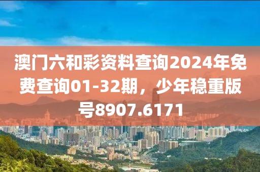 澳门六和彩资料查询2024年免费查询01-32期，少年稳重版号8907.6171