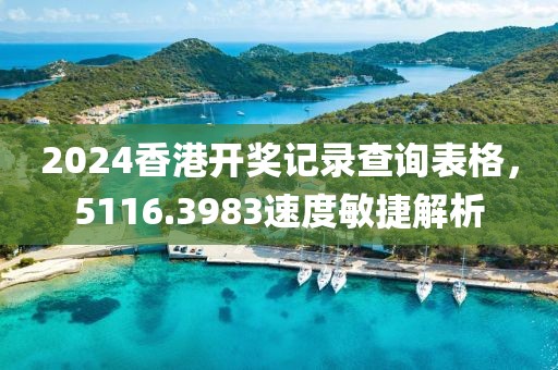 2024香港开奖记录查询表格，5116.3983速度敏捷解析