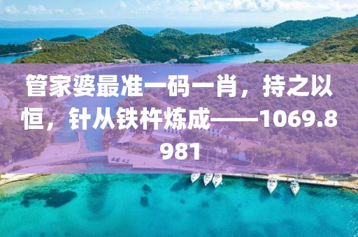 管家婆最准一码一肖，持之以恒，针从铁杵炼成——1069.8981