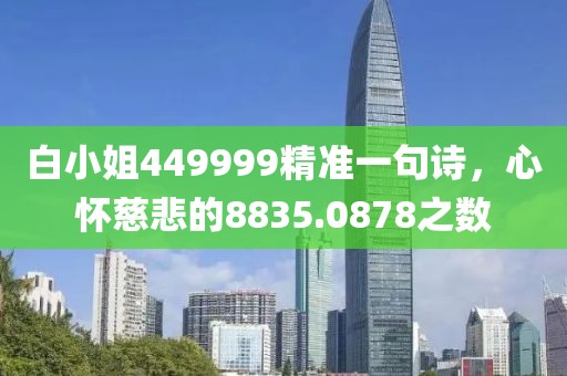 白小姐449999精准一句诗，心怀慈悲的8835.0878之数