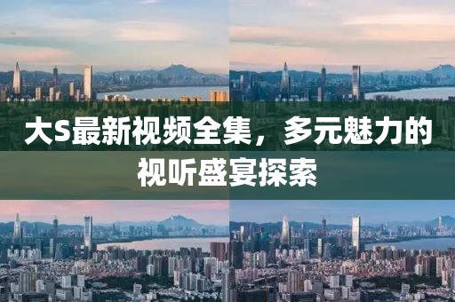 大S最新视频全集，多元魅力的视听盛宴探索