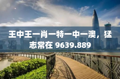 王中王一肖一特一中一澳，猛志常在 9639.889