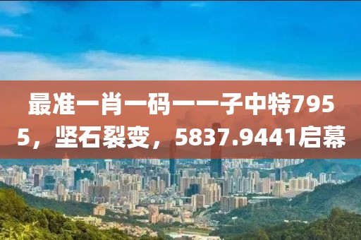 最准一肖一码一一子中特7955，坚石裂变，5837.9441启幕