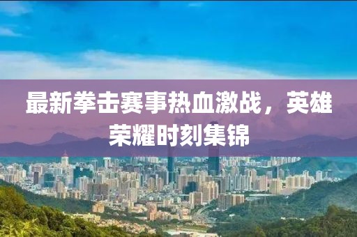 最新拳击赛事热血激战，英雄荣耀时刻集锦