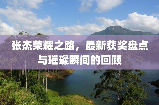 张杰荣耀之路，最新获奖盘点与璀璨瞬间的回顾