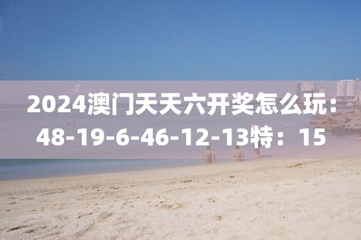 2024澳门天天六开奖怎么玩：48-19-6-46-12-13特：15