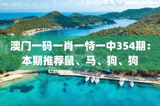 澳门一码一肖一恃一中354期：本期推荐鼠、马、狗、狗