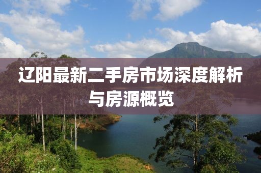 辽阳最新二手房市场深度解析与房源概览