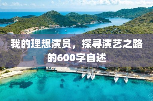 我的理想演员，探寻演艺之路的600字自述