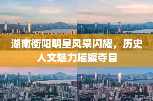 湖南衡阳明星风采闪耀，历史人文魅力璀璨夺目