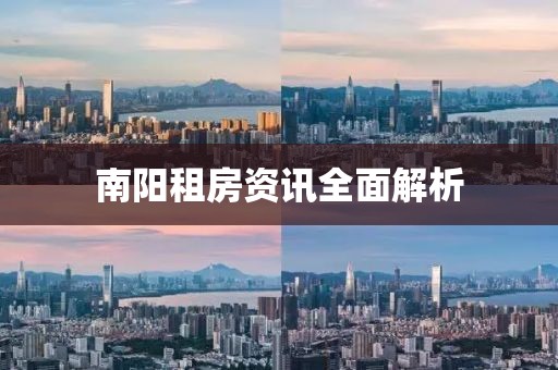 南阳租房资讯全面解析