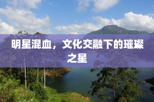 明星混血，文化交融下的璀璨之星