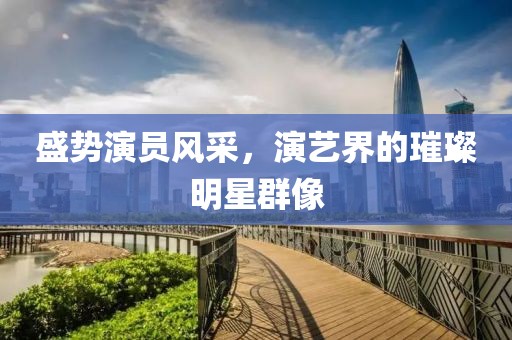 盛势演员风采，演艺界的璀璨明星群像