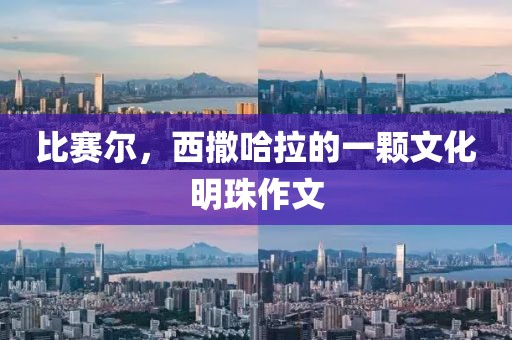 比赛尔，西撒哈拉的一颗文化明珠作文