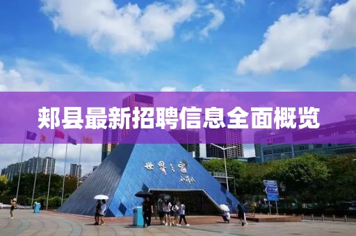郏县最新招聘信息全面概览