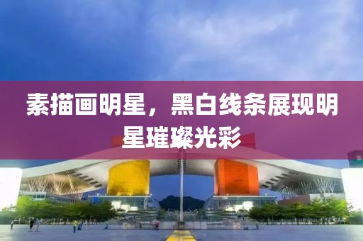 素描画明星，黑白线条展现明星璀璨光彩